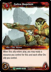 warcraft tcg betrayal of the guardian zafira ragebolt