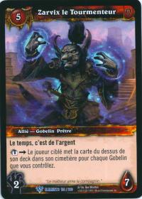 warcraft tcg war of the elements french zarvix the tormentor french