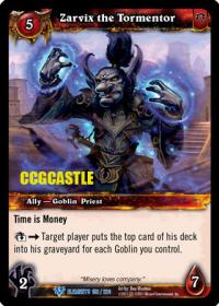 warcraft tcg war of the elements zarvix the tormentor