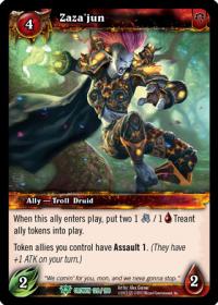 warcraft tcg crown of the heavens zaza jun