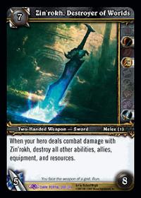 warcraft tcg the dark portal zin rokh destroyer of worlds