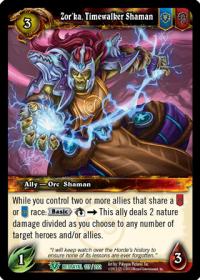 warcraft tcg betrayal of the guardian zor ka timewalker shaman