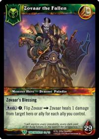 warcraft tcg war of the ancients zovaar the fallen standard