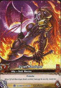 warcraft tcg extended art zy lah manslayer ea