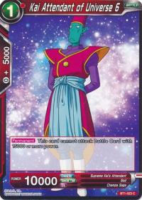 dragonball super card game bt1 galactic battle kai attendant of universe 6 bt1 023 c