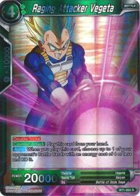 dragonball super card game bt1 galactic battle raging attacker vegeta bt1 064 r