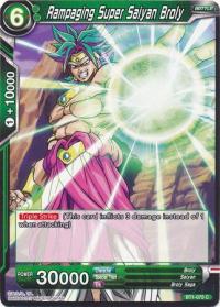 dragonball super card game bt1 galactic battle rampaging super saiyan broly bt1 075 c