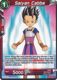 dragonball super card game bt1 galactic battle saiyan cabba bt1 014 c