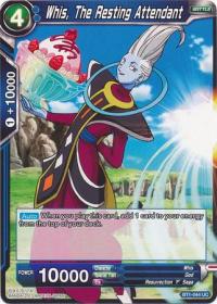 dragonball super card game bt1 galactic battle whis the resting attendant bt1 044 uc