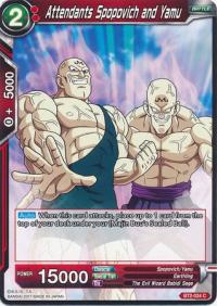 dragonball super card game bt2 union force attendants spopovich and yamu bt2 024 c