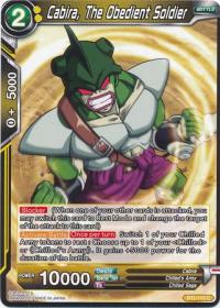 dragonball super card game bt2 union force cabira the obedient soldier bt2 119 c