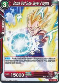 dragonball super card game bt2 union force double shot super saiyan 2 vegeta bt2 010 c