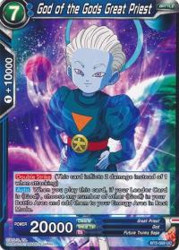 dragonball super card game bt2 union force god of the gods great priest bt2 059 uc