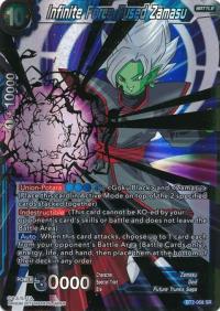 dragonball super card game bt2 union force infinite force fused zamasu bt2 058 sr