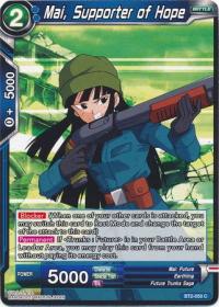 dragonball super card game bt2 union force mai supporter of hope bt2 050 c