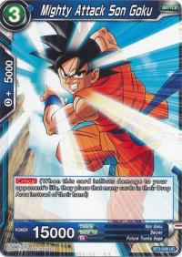 dragonball super card game bt2 union force mighty attack son goku bt2 038 uc