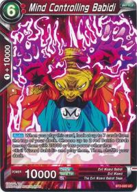 dragonball super card game bt2 union force mind controlling babidi bt2 022 uc