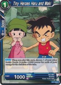 dragonball super card game bt2 union force tiny heroes haru and maki bt2 053 c