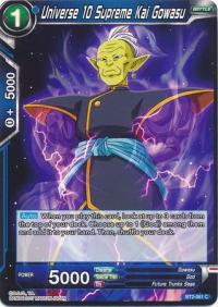 dragonball super card game bt2 union force universe 10 supreme kai gowasu bt2 061 c