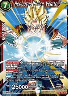 Repeated Force Vegito BT2-012 SR