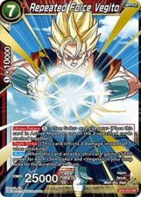 dragonball super card game bt2 union force repeated force vegito bt2 012 sr