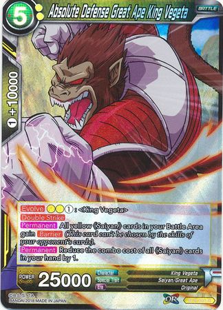 Absolute Defense Great Ape King Vegeta BT3-092