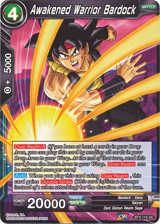 Awakened Warrior Bardock BT3-110