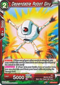 dragonball super card game bt3 cross worlds dependable robot giru bt3 012 foil