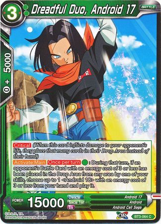Dreadful Duo, Android 17 BT3-064 (FOIL)
