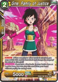 dragonball super card game bt3 cross worlds gine family of justice bt3 087