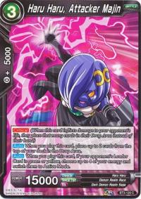 dragonball super card game bt3 cross worlds haru haru attacker majin bt3 120