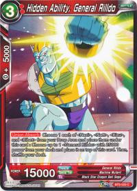 dragonball super card game bt3 cross worlds hidden ability general rilldo bt3 020 foil