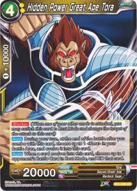 dragonball super card game bt3 cross worlds hidden power great ape tora bt3 096