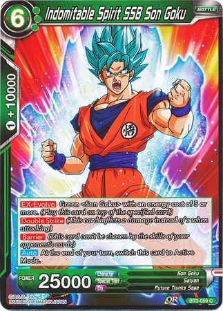 Indomitable Spirit SSB Son Goku BT3-059 (FOIL)