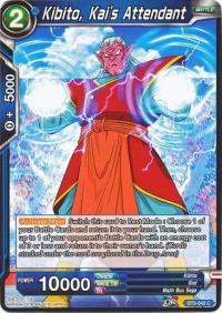 dragonball super card game bt3 cross worlds kibito kai s attendant bt3 042 foil