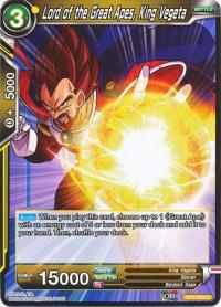 dragonball super card game bt3 cross worlds lord of the great apes king vegeta bt3 093 foil