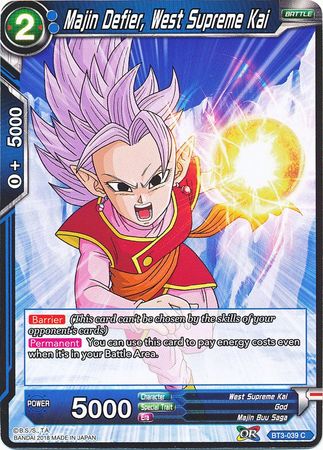 Majin Defier, West Supreme Kai BT3-039 (FOIL)