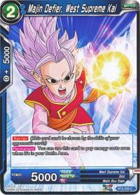 dragonball super card game bt3 cross worlds majin defier west supreme kai bt3 039 foil