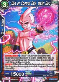 dragonball super card game bt3 cross worlds out of control evil majin buu bt3 048 foil