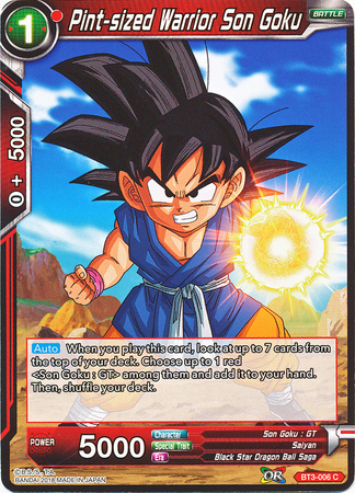 Pint-sized Warrior Son Goku BT3-006 (FOIL)