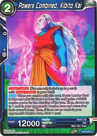 Powers Combined, Kibito Kai BT3-043