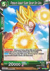 dragonball super card game bt3 cross worlds pressure assault super saiyan son goku bt3 058 foil