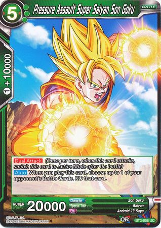 Pressure Assault Super Saiyan Son Goku BT3-058