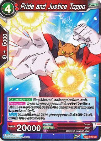 Pride and Justice Toppo BT3-026