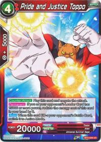 dragonball super card game bt3 cross worlds pride and justice toppo bt3 026