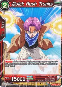 dragonball super card game bt3 cross worlds quick rush trunks bt3 011 foil