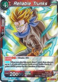 dragonball super card game bt3 cross worlds reliable trunks bt3 010