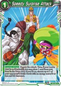 dragonball super card game bt3 cross worlds speedy surprise attack bt3 081 foil