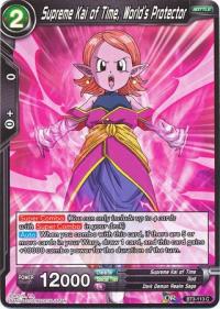 dragonball super card game bt3 cross worlds supreme kai of time world s protector bt3 113 foil