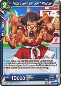 dragonball super card game bt3 cross worlds thinks he s the best hercule bt3 044 foil